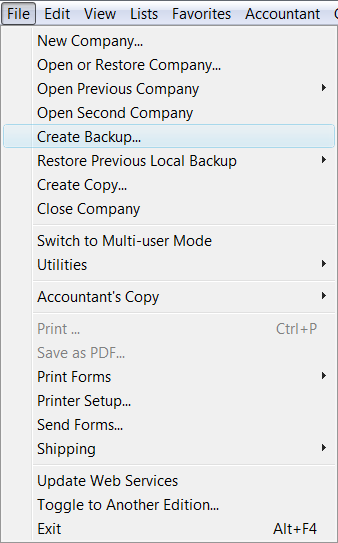 create a backup file in quickbooks for mac