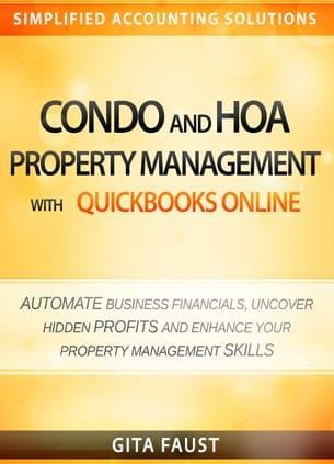 condo hoa property management quickbooks online book cover
